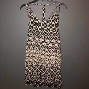 Black and white tribal patterned dress